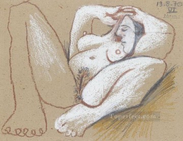 Pablo Picasso Painting - Nude couch 1970 Pablo Picasso